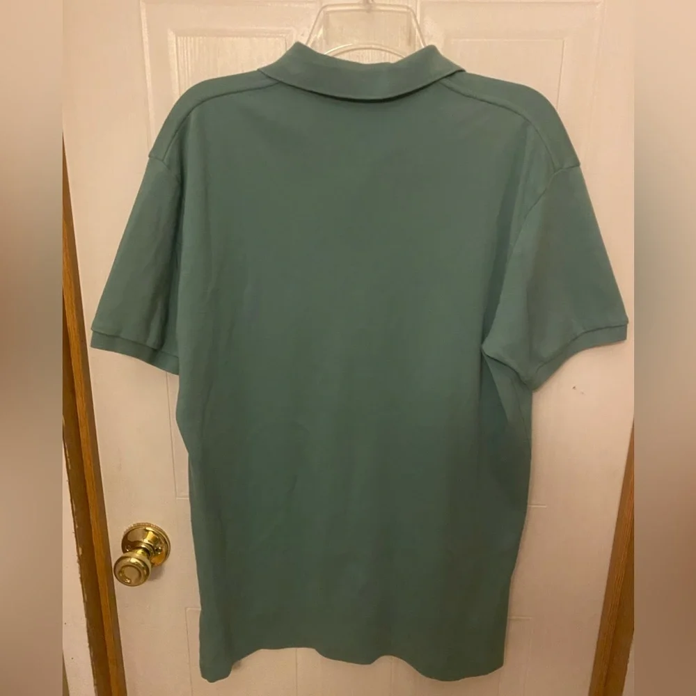 Polo Ralph Lauren Men's Green Polo with Pink Pony Embroidery